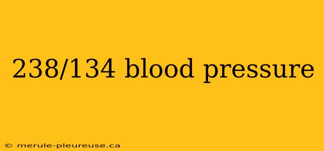 238/134 blood pressure