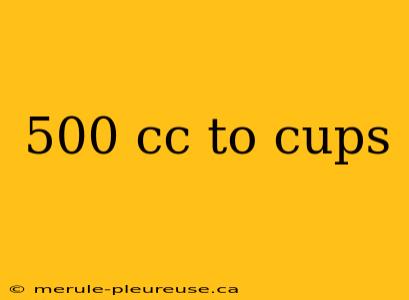 500 cc to cups