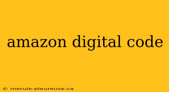 amazon digital code