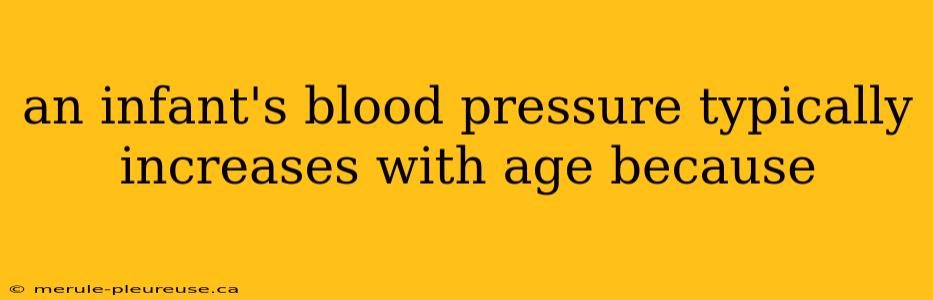 an infant's blood pressure typically increases with age because