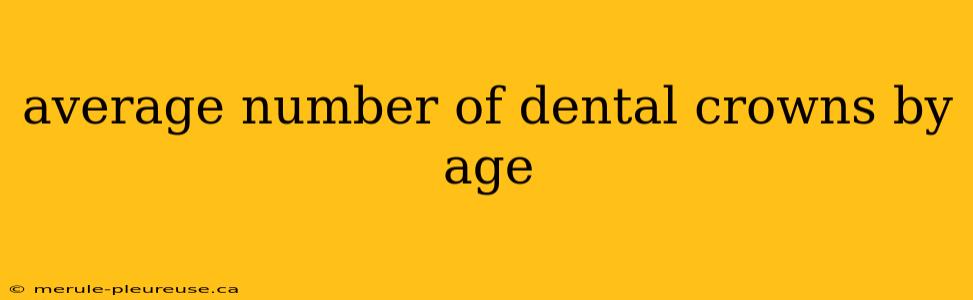 average number of dental crowns by age