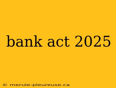 bank act 2025