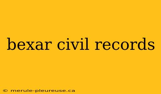 bexar civil records