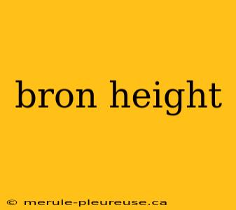 bron height