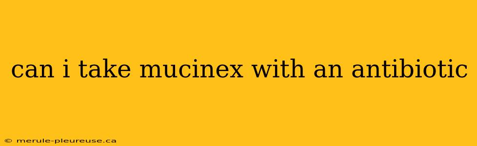 can i take mucinex with an antibiotic