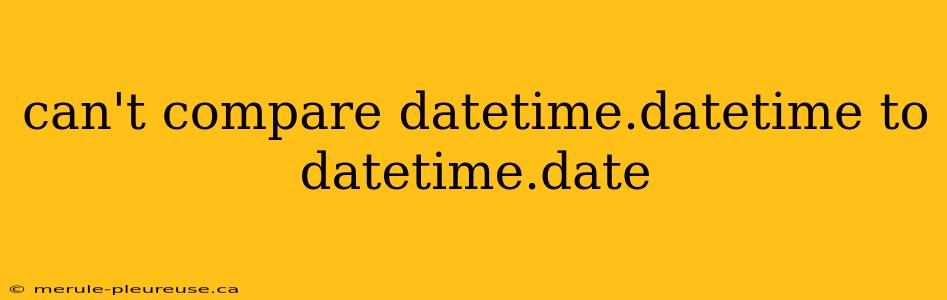 can't compare datetime.datetime to datetime.date