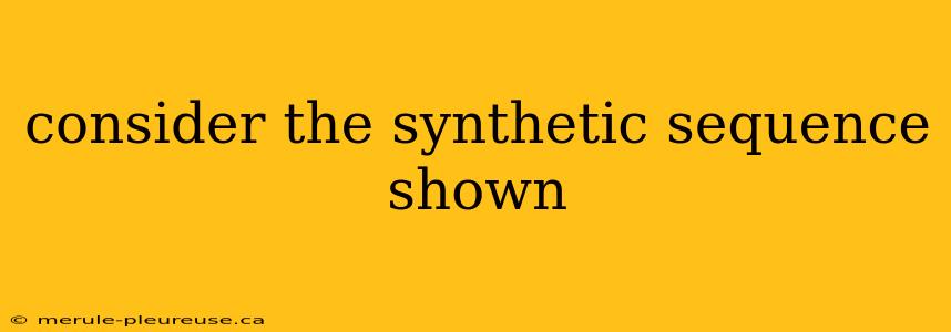 consider the synthetic sequence shown