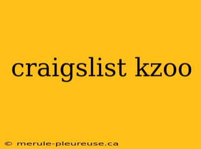 craigslist kzoo