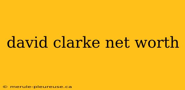 david clarke net worth