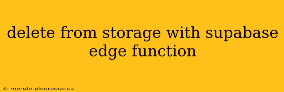 delete from storage with supabase edge function