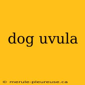 dog uvula