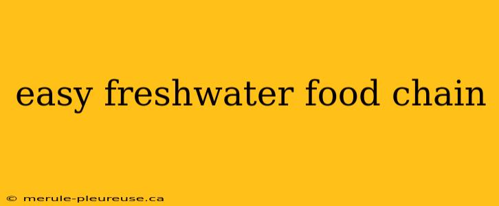 easy freshwater food chain