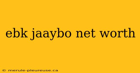 ebk jaaybo net worth