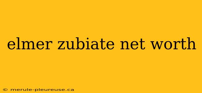 elmer zubiate net worth