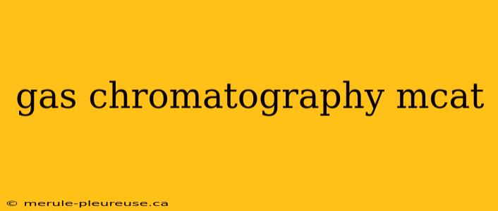 gas chromatography mcat