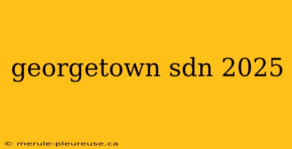 georgetown sdn 2025