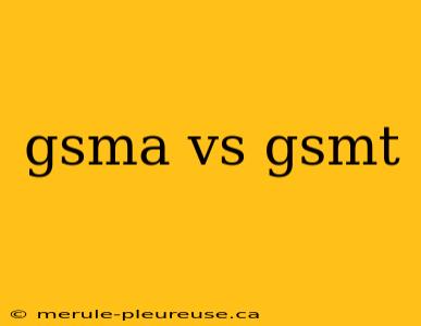 gsma vs gsmt