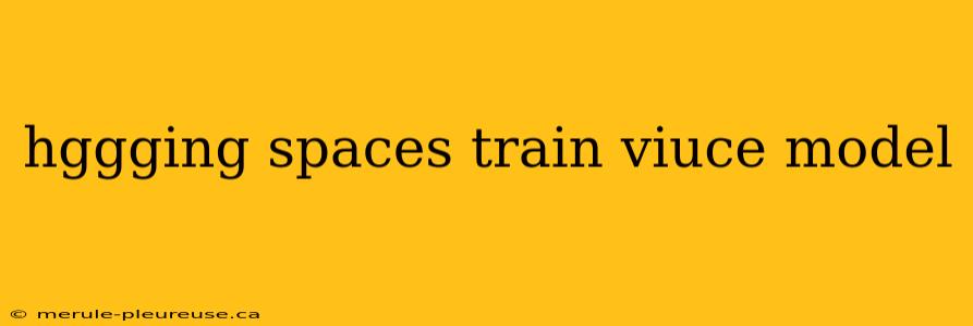 hggging spaces train viuce model