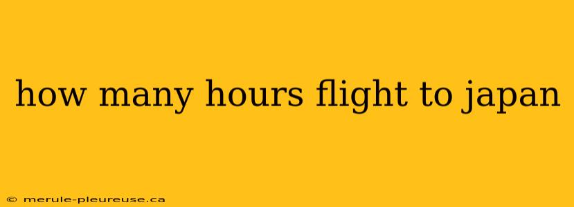 how many hours flight to japan