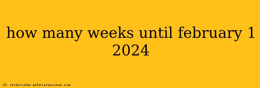 how many weeks until february 1 2024