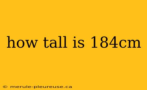 how tall is 184cm