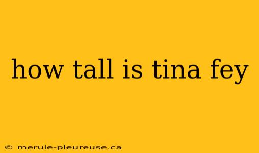 how tall is tina fey