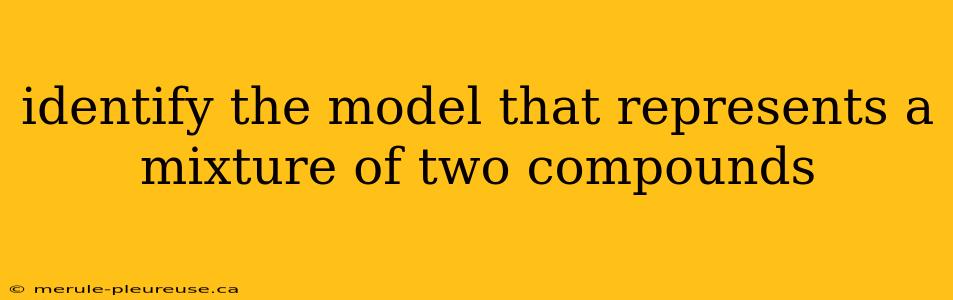 identify the model that represents a mixture of two compounds