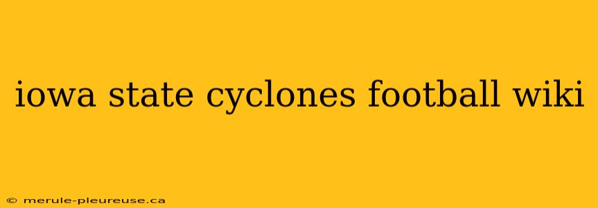 iowa state cyclones football wiki