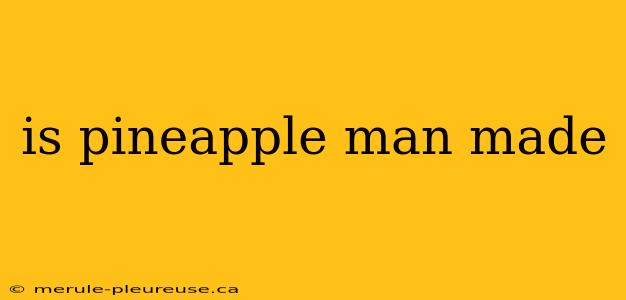 is pineapple man made