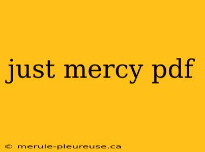 just mercy pdf