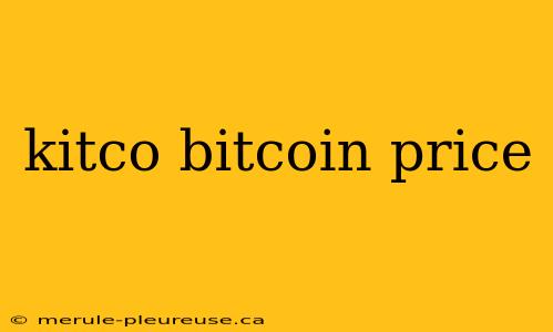 kitco bitcoin price