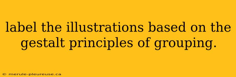 label the illustrations based on the gestalt principles of grouping.