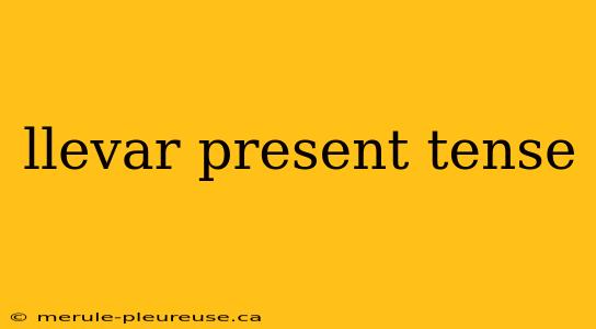 llevar present tense