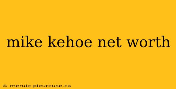 mike kehoe net worth