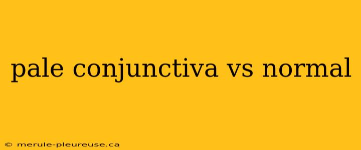 pale conjunctiva vs normal