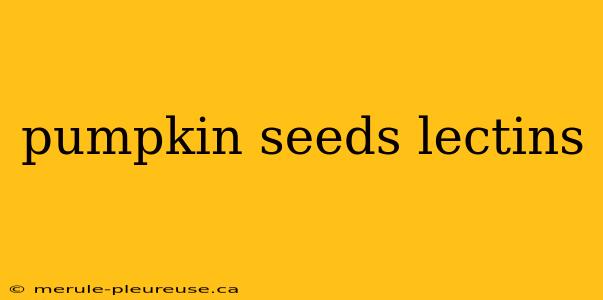 pumpkin seeds lectins