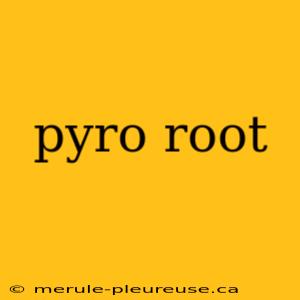 pyro root