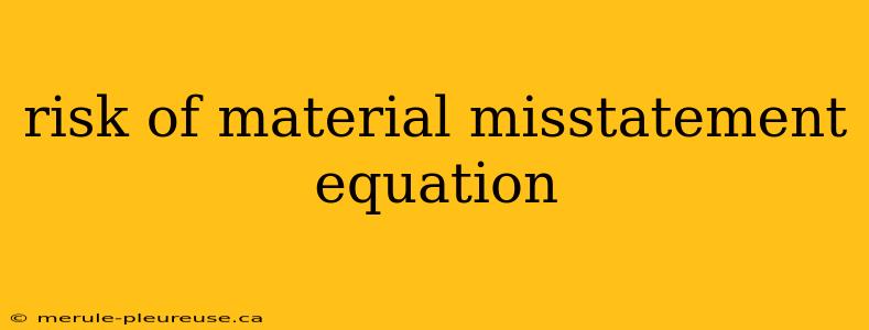 risk of material misstatement equation