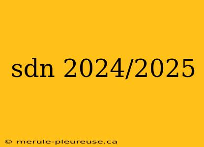 sdn 2024/2025