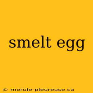 smelt egg