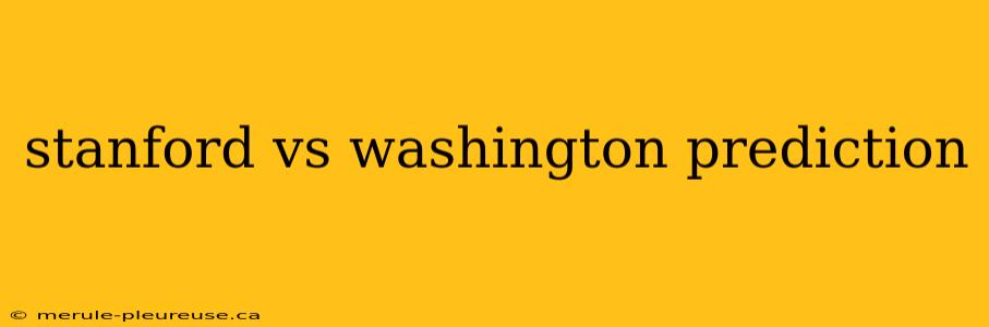 stanford vs washington prediction