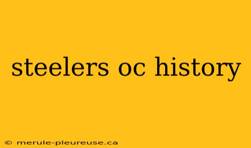 steelers oc history