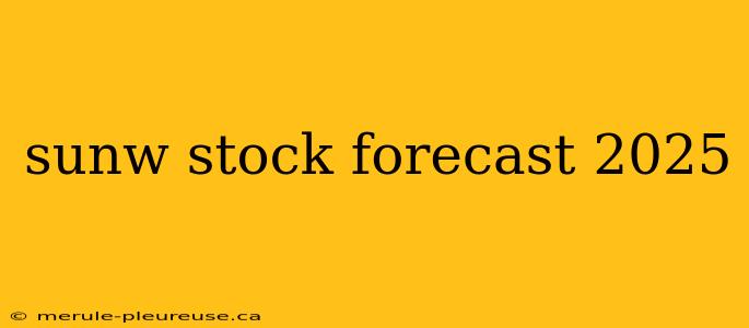 sunw stock forecast 2025