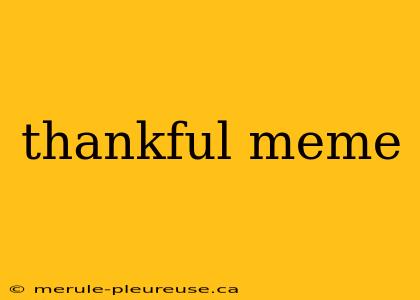 thankful meme