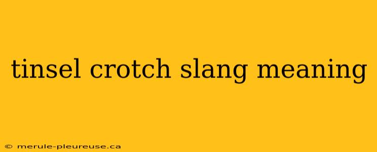 tinsel crotch slang meaning