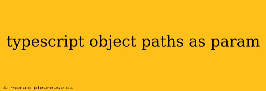 typescript object paths as param