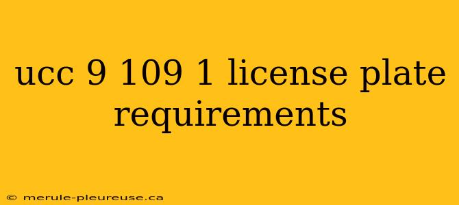 ucc 9 109 1 license plate requirements