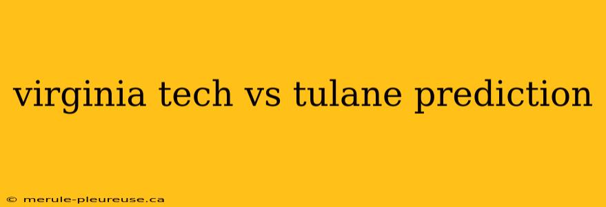 virginia tech vs tulane prediction