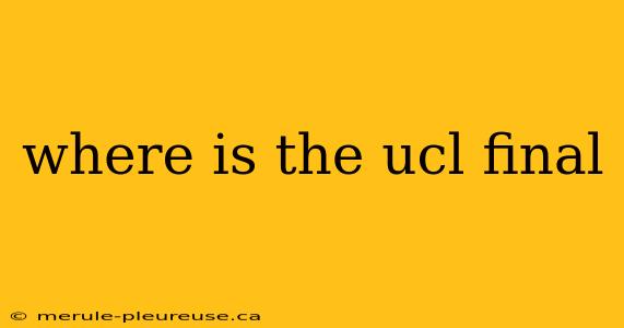 where is the ucl final