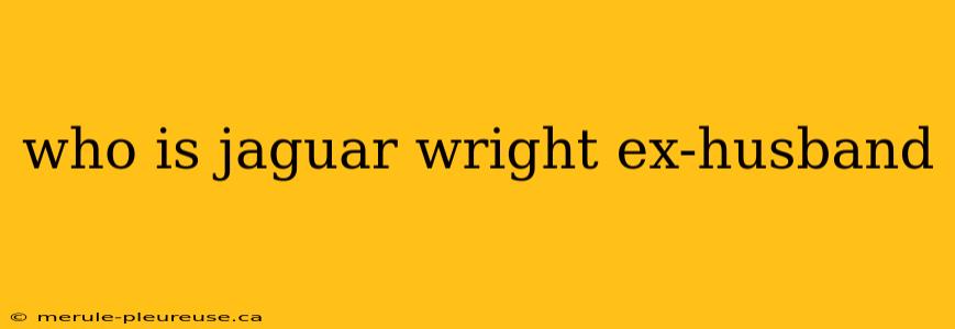 who is jaguar wright ex-husband